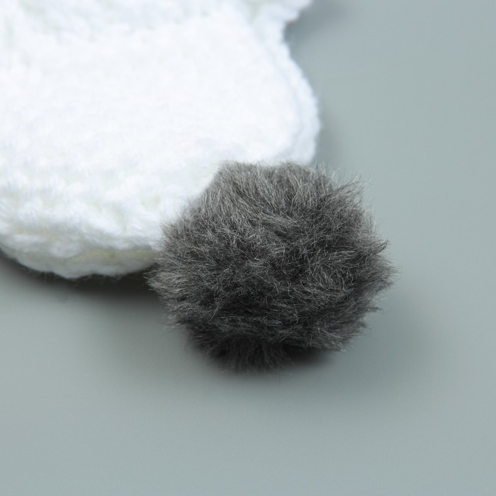 Шапка вязаная для собак, с помпоном, XS-S (объем головы 22 см, высота 7,5 см), микс Шапка вязаная для собак, с помпоном, XS-S (объем головы 22 см, высота 7,5 см), микс