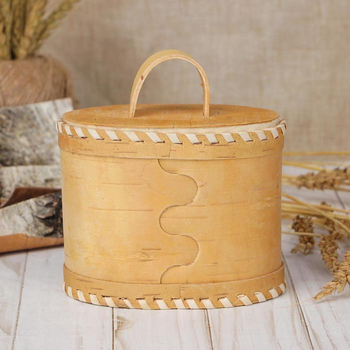 Туес «Соль», 14×8,5×15 см, береста Туес «Соль», 14×8,5×15 см, береста