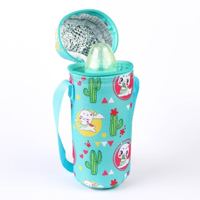 Термо-чехол для бутылочки «ТРЕНД. Лама», форма тубус Термо-чехол для бутылочки «ТРЕНД. Лама», форма тубус