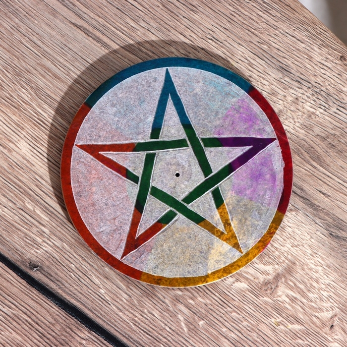 Подставка для благовония  Подставка для благовония "Звезда" камень 12,5 см