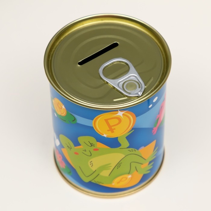 Копилка-банка металл Копилка-банка металл "Приношу деньги"