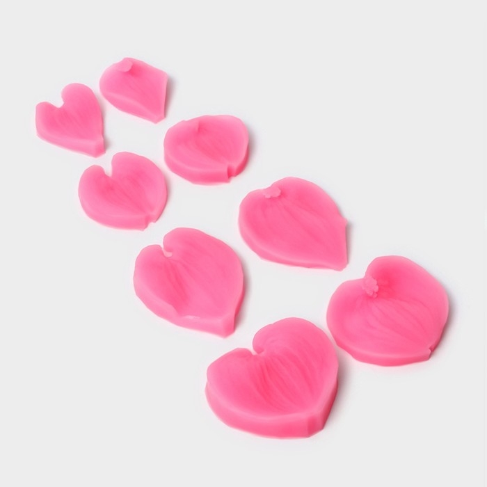 Набор молдов «Листья», силикон, 4 пары, цвет МИКС Набор молдов «Листья», силикон, 4 пары, цвет МИКС