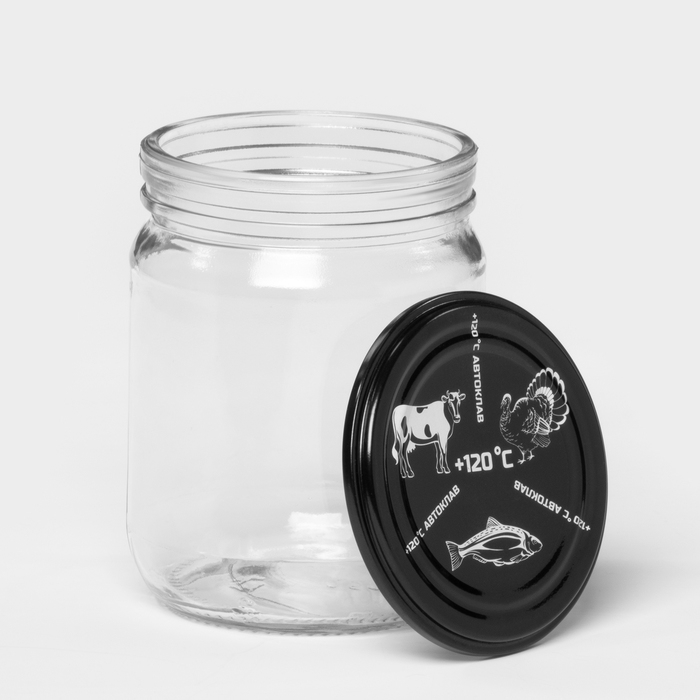 Набор стеклянных банок с крышками для автоклава СКО-82, 500 мл, 20 шт Набор стеклянных банок с крышками для автоклава СКО-82, 500 мл, 20 шт