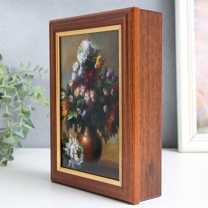 Ключница Ключница "Великолепный букет" орех 15х21 см