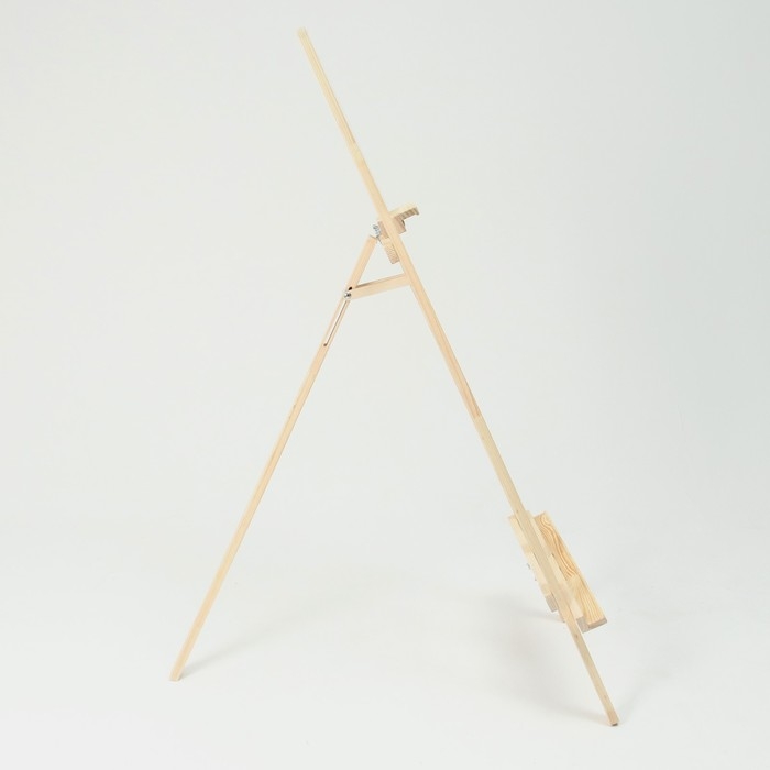 Мольберт тип «Лира» 145 х 52 см, с бегунком, неокрашенное дерево, Calligrata Мольберт тип «Лира» 145 х 52 см, с бегунком, неокрашенное дерево, Calligrata