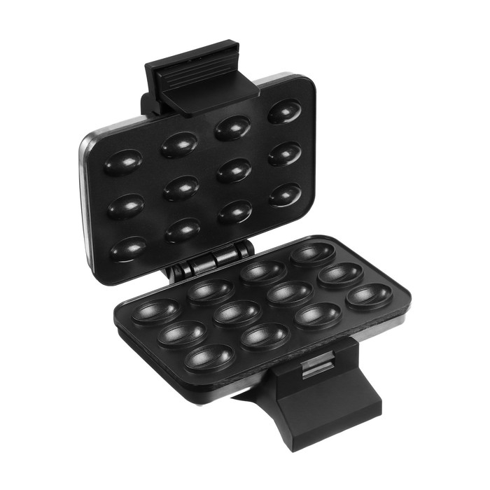 Вафельница электрическая Вафельница электрическая "Чудесница" ЭВ-2Ч, 1000 Вт, орешки, тефлоновое покрытие, чёрная