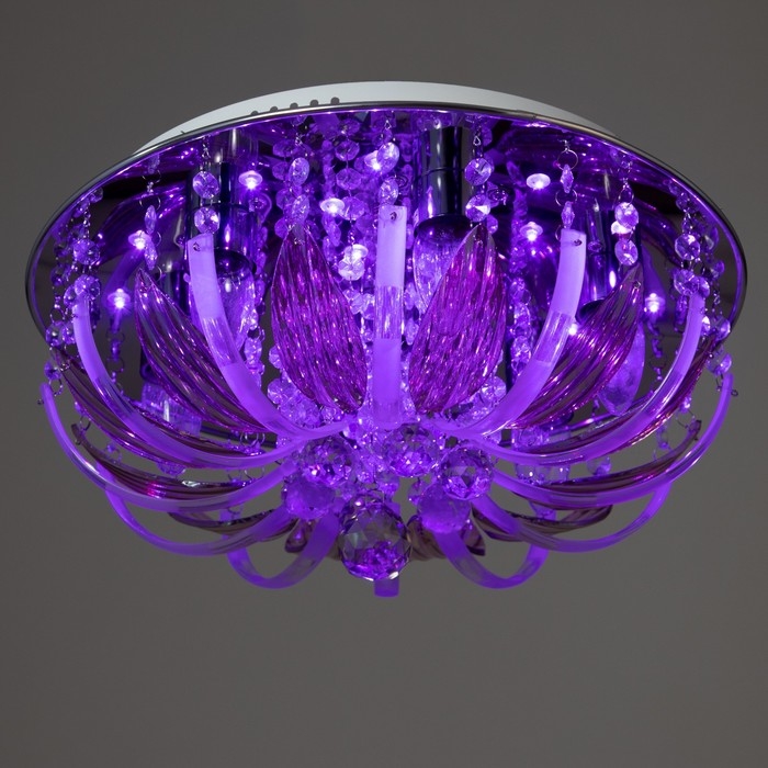 Люстра Люстра "Эмилия" 7х40Вт Е27 с пультом, цвет хром 41х41х19 см