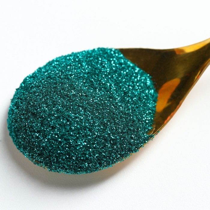 Блёстки пищевые пасха мелкой фракции бирюзовые для капкейков, тортов и напитков, 5 г.