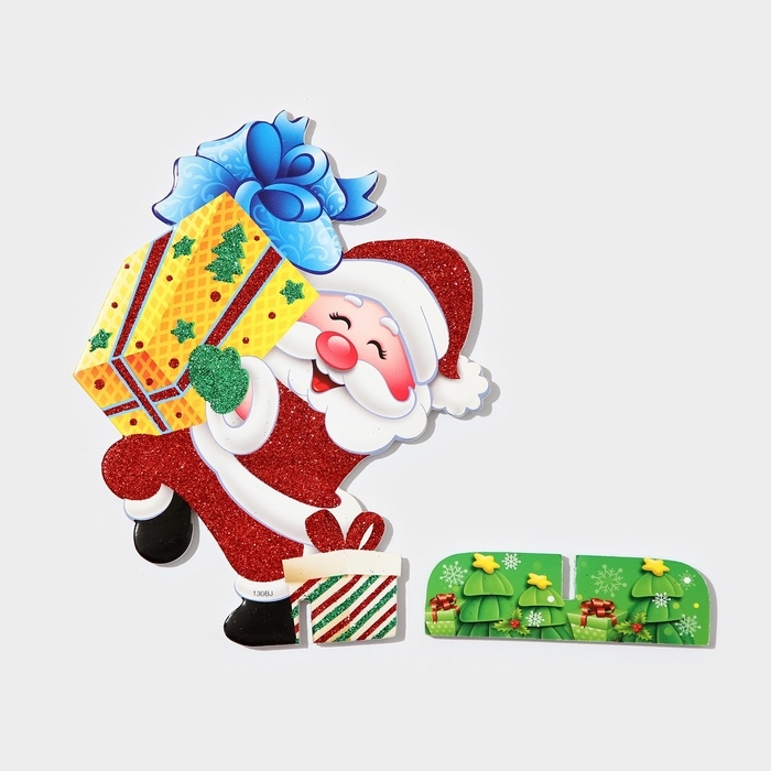 Декоративное украшение (подставка)  Декоративное украшение (подставка) "Дед мороз с подарком" 9х14,5 см
