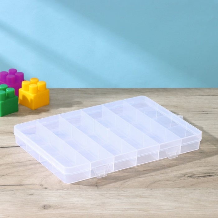 Органайзер для хранения RICCO, 24 ячейки, 19,5×13,5×2 см, цвет МИКС