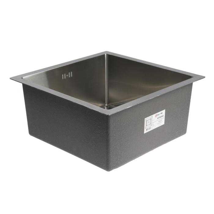 Мойка кухонная AFLORN AF94444, врезная, S=3,0 и 0,8 мм, 44х44х22 см, сифон, сатин Мойка кухонная AFLORN AF94444, врезная, S=3,0 и 0,8 мм, 44х44х22 см, сифон, сатин