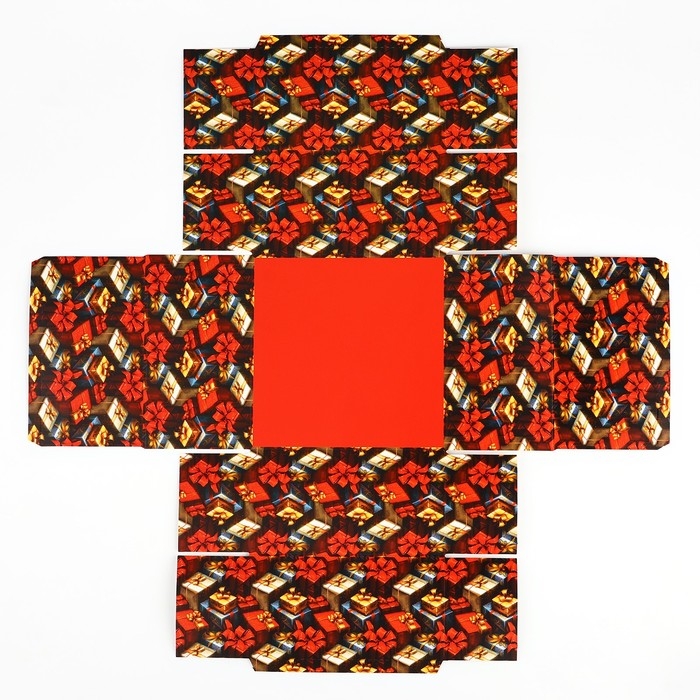 Коробка подарочная новогодняя складная «Сказочного Нового года», 15 х 15 х 8 см, Новый год