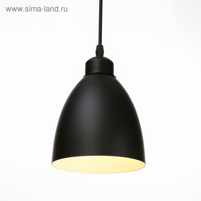 Светильник BayerLux Подвес Светильник BayerLux Подвес "Овал" 1x40Вт E27 черный 14х14х18-98 см