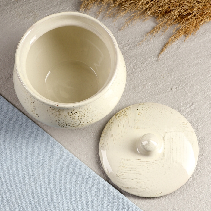 Горшок керамический для запекания №10, 1,3л / 13х16см, шебби