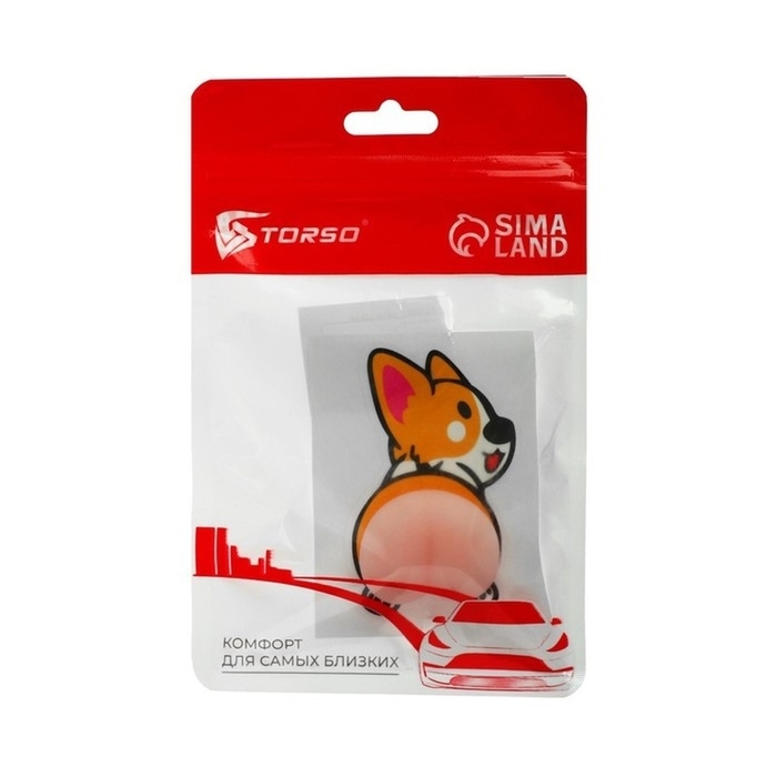 Аксессуар для авто Аксессуар для авто "Корги", силиконовая, 7.5×5.6 см