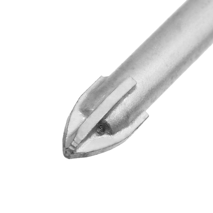 Сверло по керамике твердосплавное ТУНДРА, крестовый наконечник, шестигр. хвостовик, 6 мм Сверло по керамике твердосплавное ТУНДРА, крестовый наконечник, шестигр. хвостовик, 6 мм