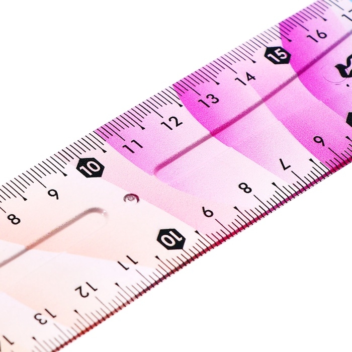 Набор геометрический гибкий силиконовый (линейка 20см+угольник+транспортир) Градиент Набор геометрический гибкий силиконовый (линейка 20см+угольник+транспортир) Градиент