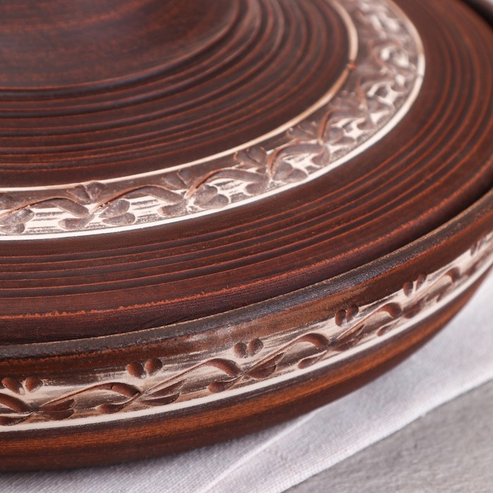 Тажин  Тажин "Классический", ангоб, красная глина, 2 л