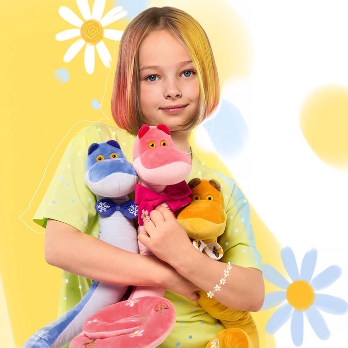 Мягкая игрушка  Мягкая игрушка "Змея Эмбер", 25 см Ss25-001