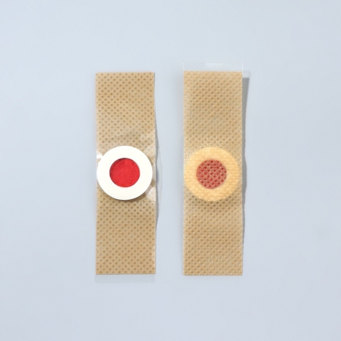 Защитная пластина для ног, набор - 12 шт, на клеевой основе, цвет бежевый