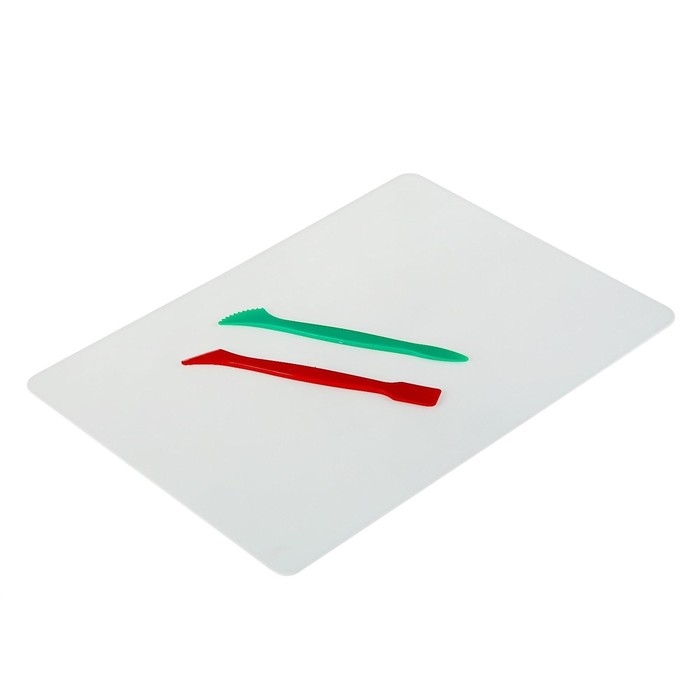 Доска для лепки Стамм, А4 + 2 стека, пластиковая, белая Доска для лепки Стамм, А4 + 2 стека, пластиковая, белая