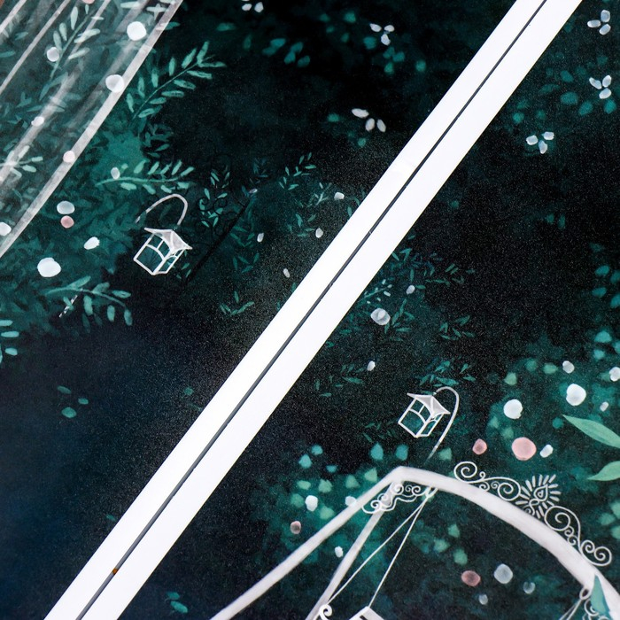 Наклейка пластик интерьерная цветная Наклейка пластик интерьерная цветная "Окно в сад" 30х80 см набор 2 листа