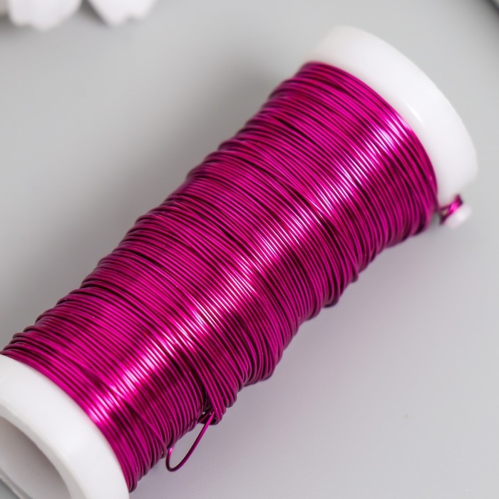 Проволока для творчества Проволока для творчества "Фуксия" 30 метров, толщина 0,3 мм 5,5х2,2х2,2 см