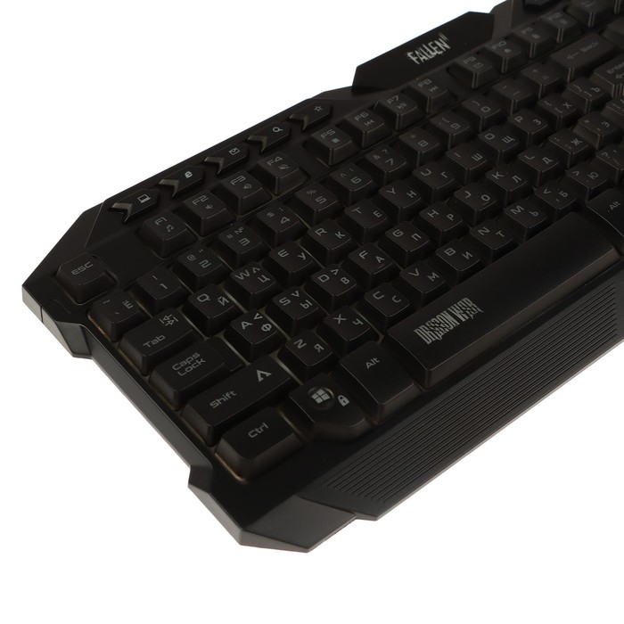 Клавиатура Qumo Fallen 2 K56, игровая, проводная,мембранная, 114 клавиш, USB, подсв, чёрная Клавиатура Qumo Fallen 2 K56, игровая, проводная,мембранная, 114 клавиш, USB, подсв, чёрная