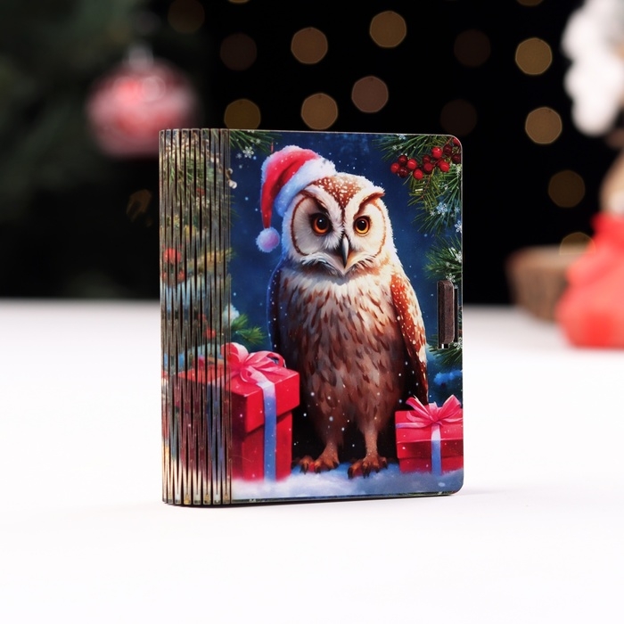 Деревянный конверт для денег № 2  Деревянный конверт для денег № 2 "Сова", 9,8х8,5х2 см