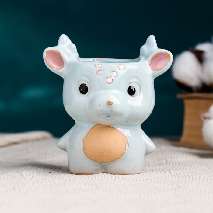 Горшок Горшок "Оленёнок" 5х9см, 0,15 л, d-4, микс