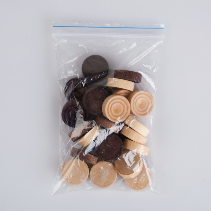 Шашки деревянные, настольная игра, 24 шт, d-2.8 см, фишки без доски Шашки деревянные, настольная игра, 24 шт, d-2.8 см, фишки без доски