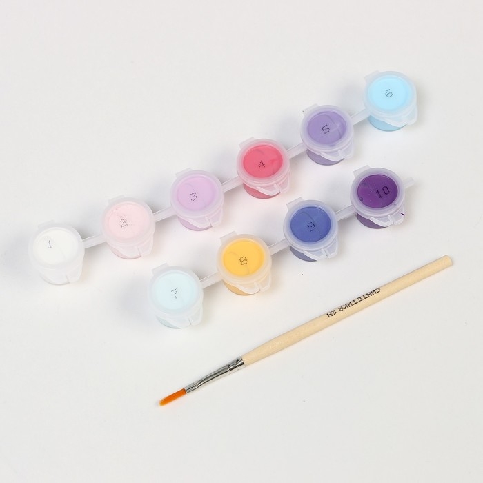 Картина по номерам для детей «Котёнок на радуге», 20 х 30 см