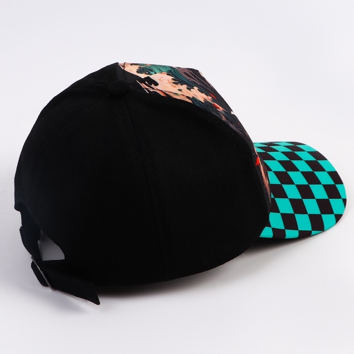 Кепка детская для мальчика «Волны», аниме, цвет чёрный, р-р 52-54, 5-7 лет