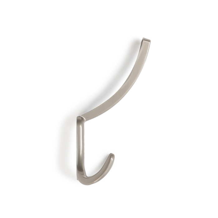 Крючок мебельный ТУНДРА TKT003 LIGHT, трехрожковый, матовый никель Крючок мебельный ТУНДРА TKT003 LIGHT, трехрожковый, матовый никель