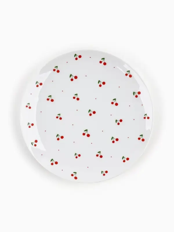 Тарелка плоская керамическая &laquo;Вишня&raquo;, d=20 см