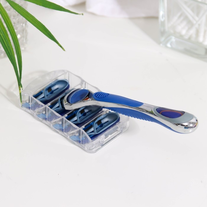 Станок бритвенный и 12 сменных кассет лезвий, совместимы с Gillette Fusion Станок бритвенный и 12 сменных кассет лезвий, совместимы с Gillette Fusion