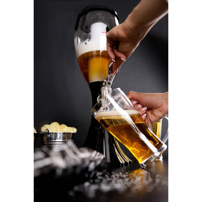 Башня пивная «Вавилон», 2 л, цвет чёрный Башня пивная «Вавилон», 2 л, цвет чёрный