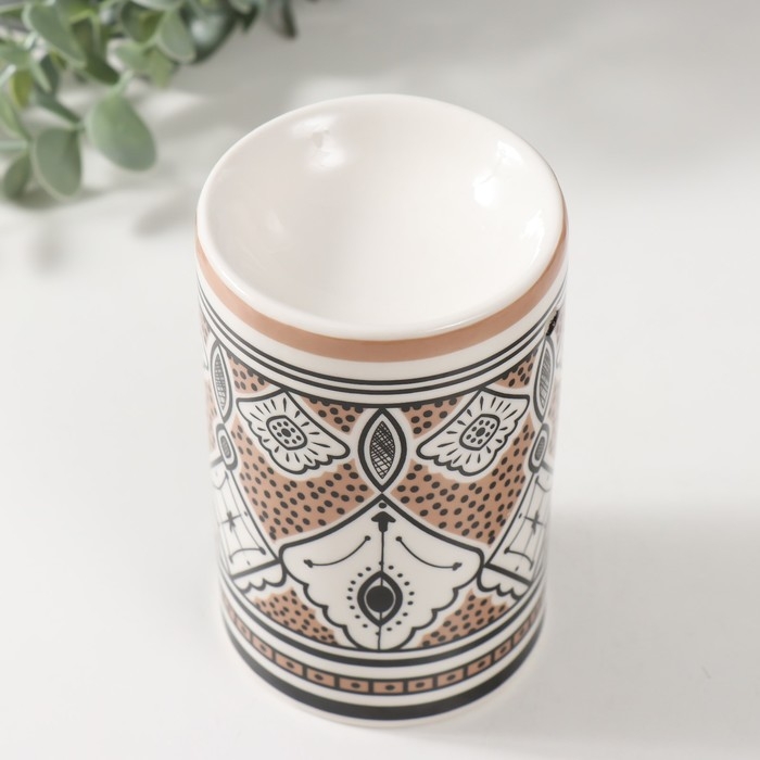 Аромалампа керамика  Аромалампа керамика "Узоры" 7,2х7,2х11,6 см