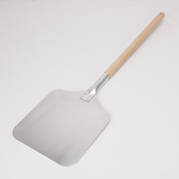 Лопата для пиццы из нержавеющей стали «Общепит», 83×23×2 см, полотно 23×26 см, толщина 1,5 мм Лопата для пиццы из нержавеющей стали «Общепит», 83×23×2 см, полотно 23×26 см, толщина 1,5 мм