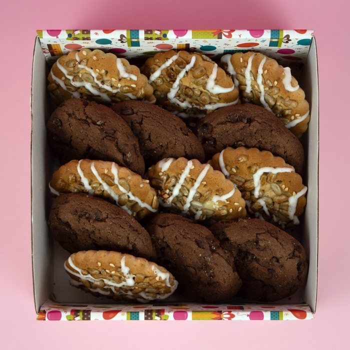 Коробка самосборная, крышка-дно, с окном, Коробка самосборная, крышка-дно, с окном,"Яркий подарок" 14,5 х 14,5 х 6 см