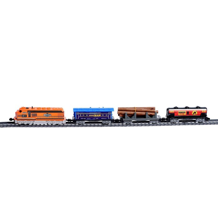 Железная дорога «Лесопилка», работает от батареек, длина пути 450 см Железная дорога «Лесопилка», работает от батареек, длина пути 450 см