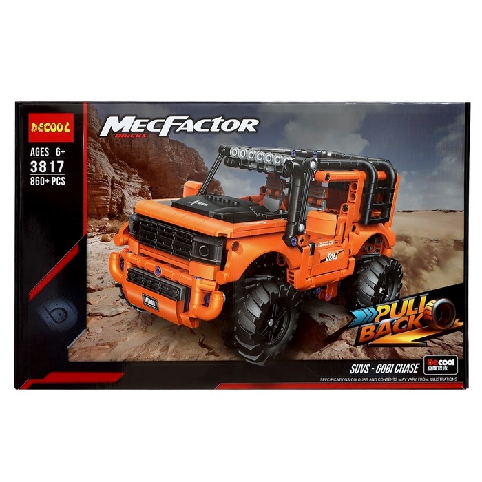 Конструктор Техно &laquo;Внедорожник&raquo;, инерционный механизм, 860 деталей