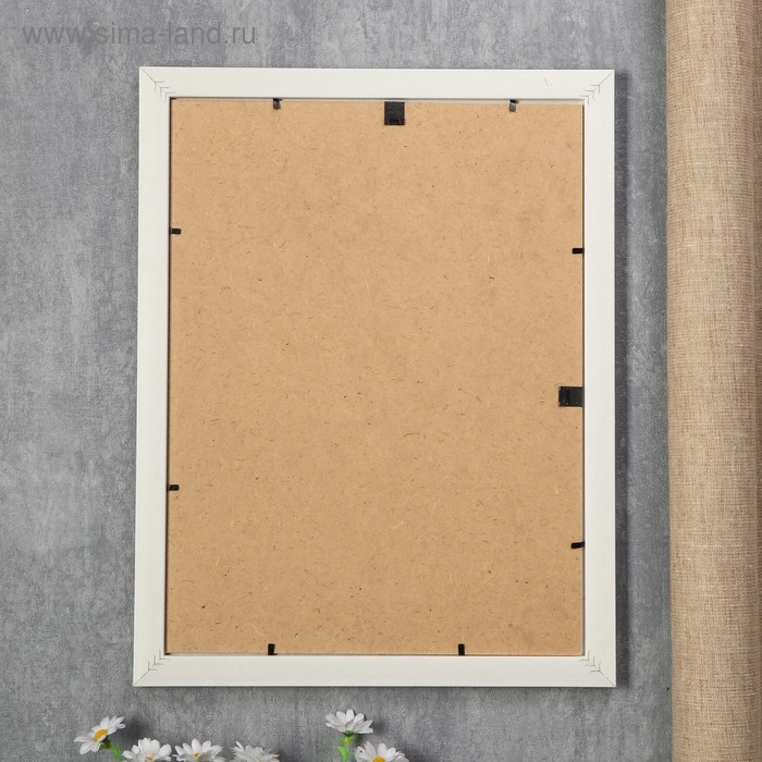 Фоторамка пластик Фоторамка пластик "МИРАМ" 30х40 см, бежевый (пластиковый экран)