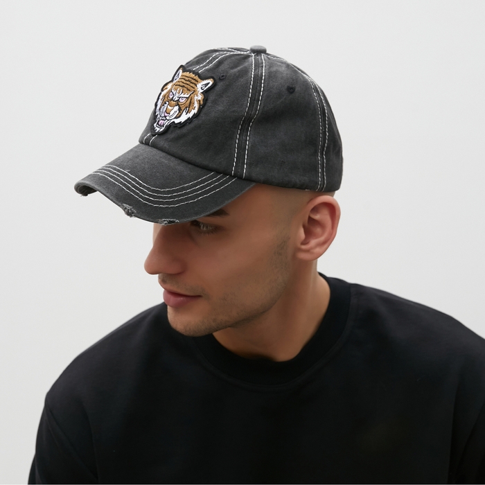 Кепка мужская MINAKU  Кепка мужская MINAKU "Tiger", цвет черный, р-р 56-58