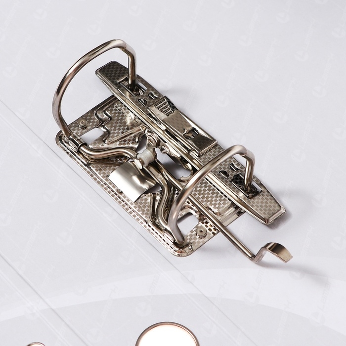 Папка-регистратор А4, 50 мм, Calligrata, ПВХ, тиснение Папка-регистратор А4, 50 мм, Calligrata, ПВХ, тиснение "лен", металлическая окантовка, карман на корешок, собранная, красная, микс