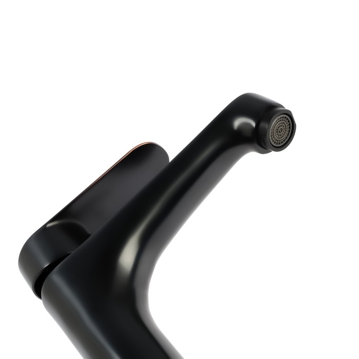 Смеситель для раковины ZEIN Z3800, однорычажный, высота излива 22 см, картридж 35 мм, черный Смеситель для раковины ZEIN Z3800, однорычажный, высота излива 22 см, картридж 35 мм, черный