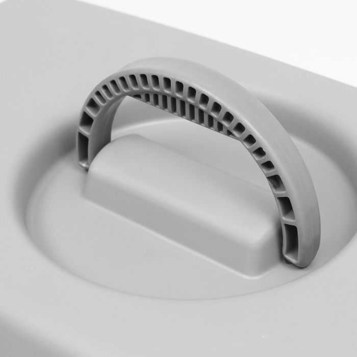 Переноска пластиковая  Переноска пластиковая "Неон" 48х32х29,5 см, вес животного до 12 кг, серо-голубая