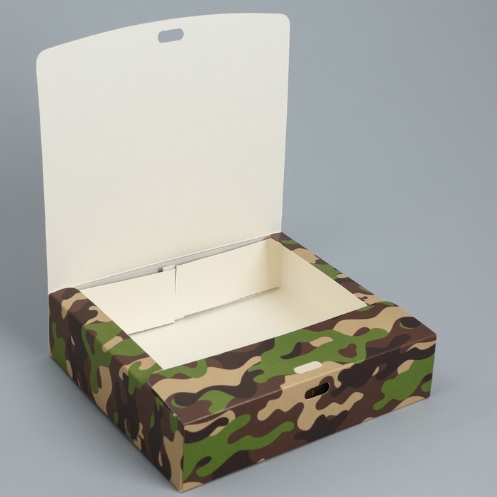 Коробка подарочная складная, упаковка, «23 февраля», 20 х 18 х 5 см