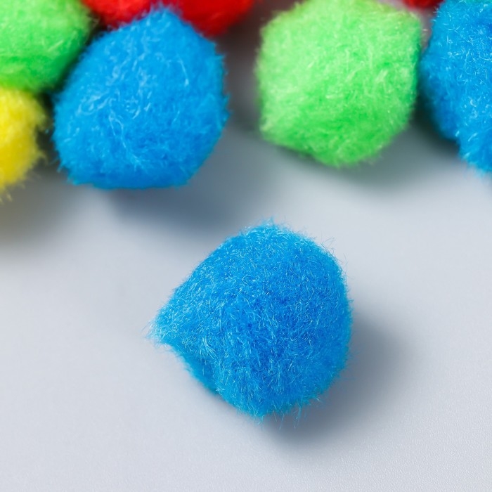 Помпоны для творчества, 5 цветов, 25 мм, 30 шт Помпоны для творчества, 5 цветов, 25 мм, 30 шт