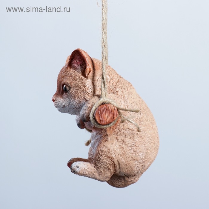 Подвесной декор  Подвесной декор "Котенок" 10х10х15см рыжий